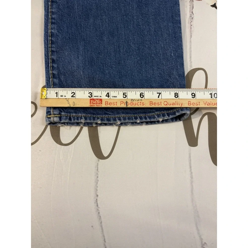 Vintage True Religion Skinny Jeans Womens 30 Dark Wash Flap Pocket Y2K